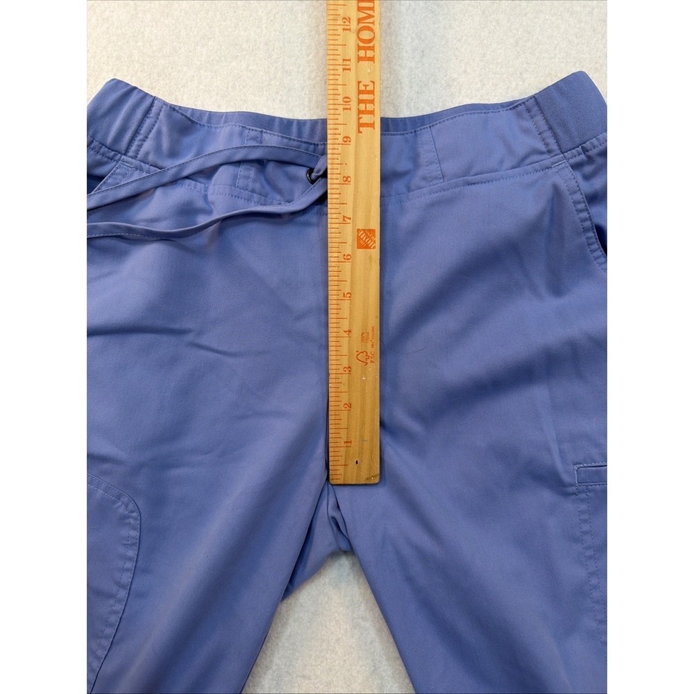 Greys Anatomy Barco Scrub Pants Womens Size Small Ciel Blue Cargo‎ 6 Pocket - Picture 7 of 14
